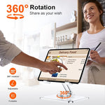 CreaDream ™  | Soporte acrílico para tableta con base giratoria de 360°