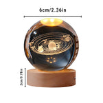 Lampara Esfera Bola De Cristal 3D