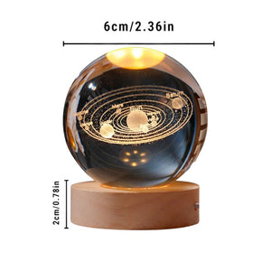 Lampara Esfera Bola De Cristal 3D