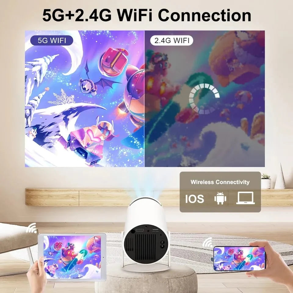 Proyector TV HY300  Compacto, Portátil y con Android TV