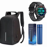 Combo Todo en Uno Maleta + Termo Digital + Reloj FD68