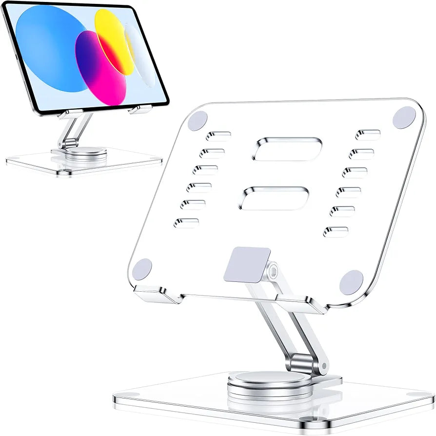 CreaDream ™  | Soporte acrílico para tableta con base giratoria de 360°